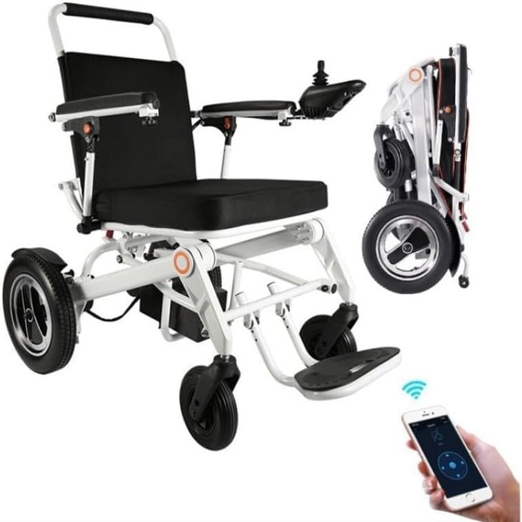 STRTG Adult Folding Electric Wheelchair, 400W Dual Motors, 25-Mile Range