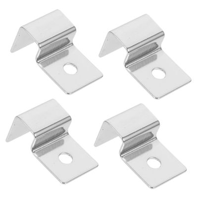 BESPORTBLE 4-Piece Stainless Steel Aquarium Glass Lid Support Racks