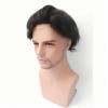 Men’s Human Hair Toupee, Swiss Lace, 10 x 8 in, Light Brown view 3