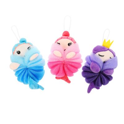 3-Pack Children's Bath Balls with Animal Designs for Bath and Shower