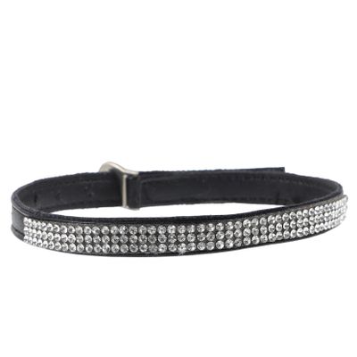LIFKOME Removable Rhinestone Shoe Straps for High Heels, 1 Pair, Black