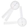 TEHAUX 2-Pack Rotating Plastic Protractors with Folding Ruler view 1