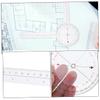 TEHAUX 2-Pack Rotating Plastic Protractors with Folding Ruler view 3