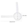 TEHAUX 2-Pack Rotating Plastic Protractors with Folding Ruler view 4