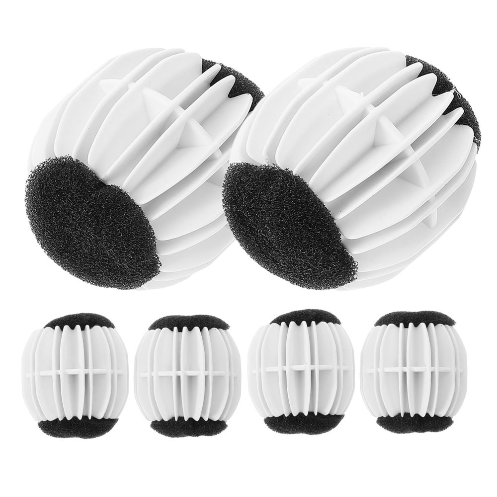 BELLIFFY Washing Machine Balls with Small Soap Pieces, 6-Pack, Reusable for Lint and Hair Removal