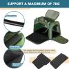 Petsfit Foldable Pet Carrier for Small Dogs and Cats, Adjustable Shoulder Strap, Expandable Cushion, M/Olive Green view 3
