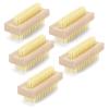 Wooden Nail Cleaning Brushes for Fingernails, Double-Sided, Non-Slip, 5-Pack view 1