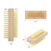 Wooden Nail Cleaning Brushes for Fingernails, Double-Sided, Non-Slip, 5-Pack view 2