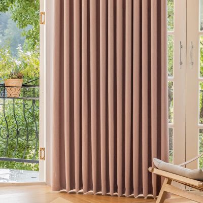 Beydodo Blackout Curtains, 2-Piece Set, Pink, 132 x 244 cm