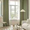 Beydodo Green Blackout Curtains with Grommets, 102 x 138 cm, 2-Piece Jacquard Set view 1