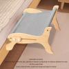 HOHXFYP Cat Window Perch, Pine Wood Cat Bed with Adjustable Hooks, 20 kg Capacity view 3