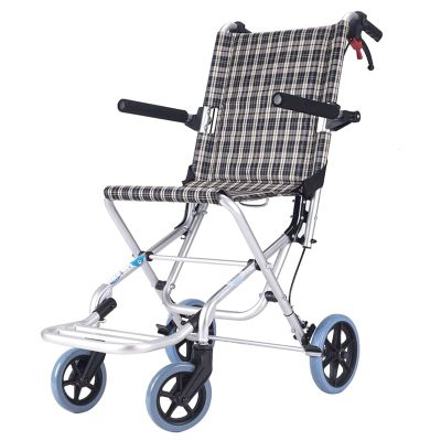 XAoSCd Adult Foldable Transport Wheelchair with Footrests