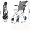 XAoSCd Adult Foldable Transport Wheelchair with Footrests view 2