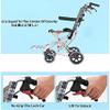 XAoSCd Adult Foldable Transport Wheelchair with Footrests view 4