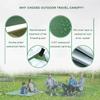 Hammock Rain Fly Tarp, Waterproof Windproof Camping Shelter, Dark Khaki, 300 x 300 cm - Safehappy view 2
