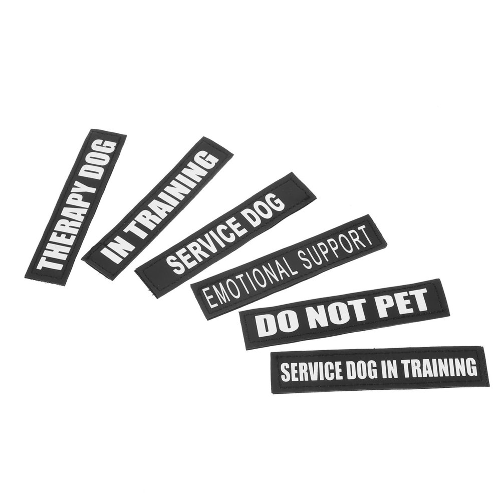 CIYODO Reflective Dog Vest Labels, 6 Pairs of Decorative Stickers
