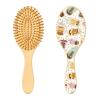 Bubble Tea Pattern Wooden Paddle Hair Brush view 1