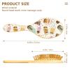 Bubble Tea Pattern Wooden Paddle Hair Brush view 3