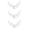 FRCOLOR 3-Piece Bridal Hair Vine Accessories with Rhinestones view 1