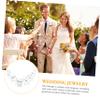 FRCOLOR 3-Piece Bridal Hair Vine Accessories with Rhinestones view 2