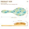 Coral Reef Fish Wooden Paddle Hair Brush for Women view 3