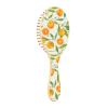 Floral Orange Fruits Wooden Paddle Hair Brush view 2