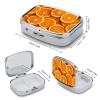 Pill Organizer for Wallet or Bag, 2 Compartments, Orange Slices view 2