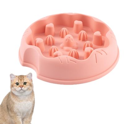 Slow Feeder Cat Bowl, Puzzle Dog Food Bowl
