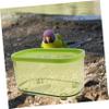 WOONEKY Hanging PS Parrot Bath, Light Green, for Cages view 4