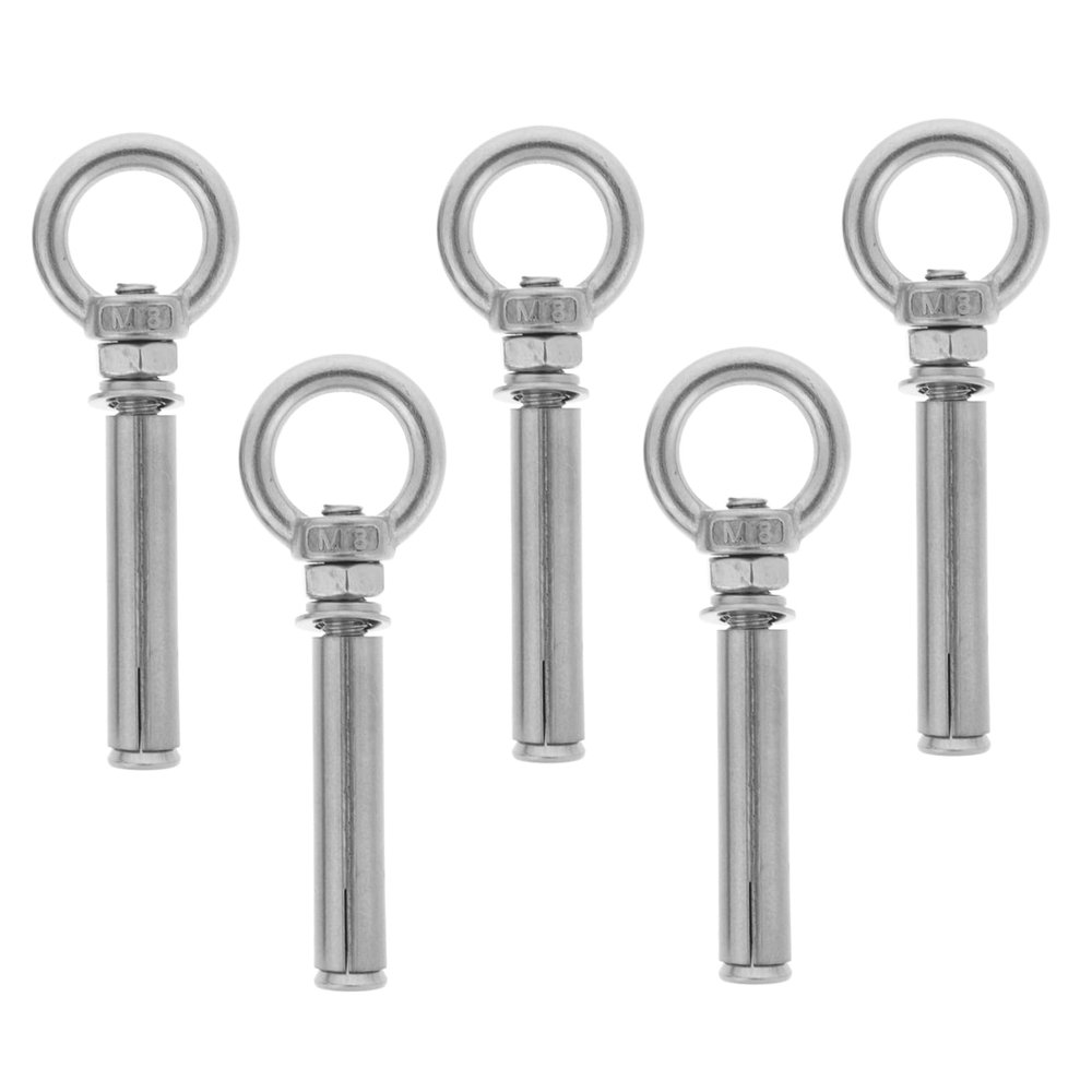 Hohopeti Dog Tie-Out Stakes, Stainless Steel, Silver
