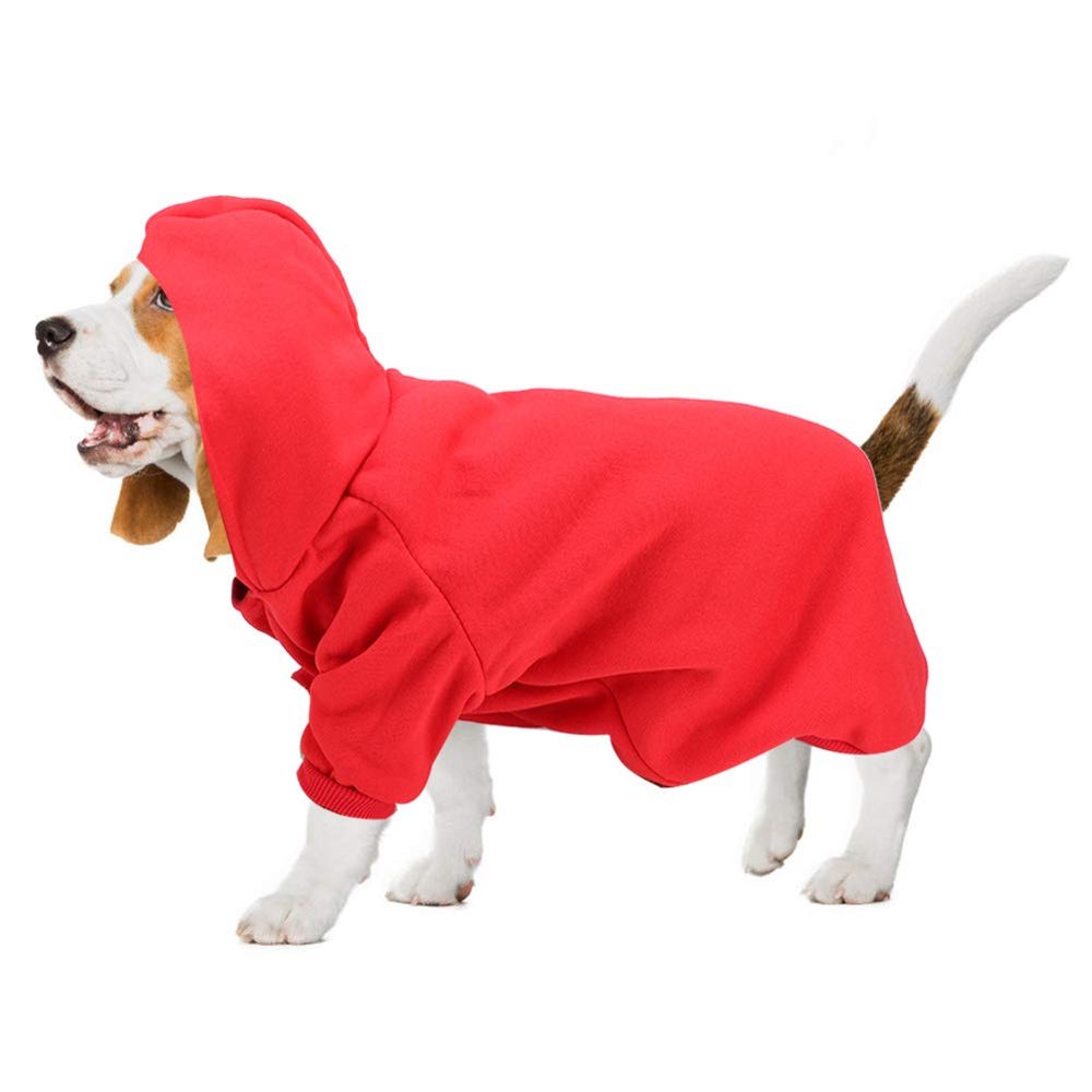 Cute Polyester Pet Winter Warmer Hoodie Sweatshirt for Dogs and Cats (XL)