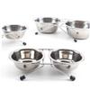 Parliky Stainless Steel Elevated Dog Bowl with Non-Slip Stand, Small Double Food and Water Bowls view 4