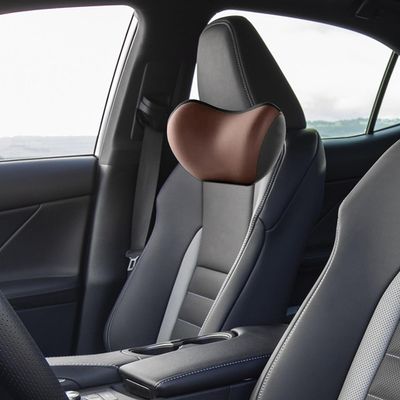 WHLXQ Ergonomic Headrest and Lumbar Support Cushions for Jeep Grand Cherokee, Wrangler, Renegade, Brown Headrest