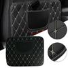 2-Piece Rear Seat Anti-Kick Pads for Suzuki Jimny 2018-2022+, Waterproof Seatback Protectors with Pockets, S-White view 4