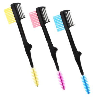 Mikinona 3-Piece Foldable Eyebrow Comb and Lash Brush Set