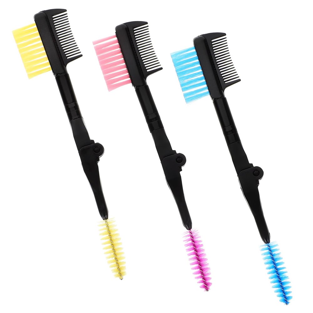 Mikinona 3-Piece Foldable Eyebrow Comb and Lash Brush Set