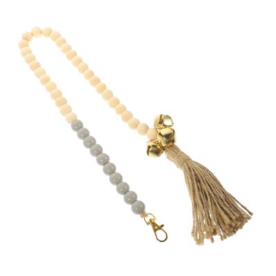 WOONEKY Dog Bell with Rope and Beads