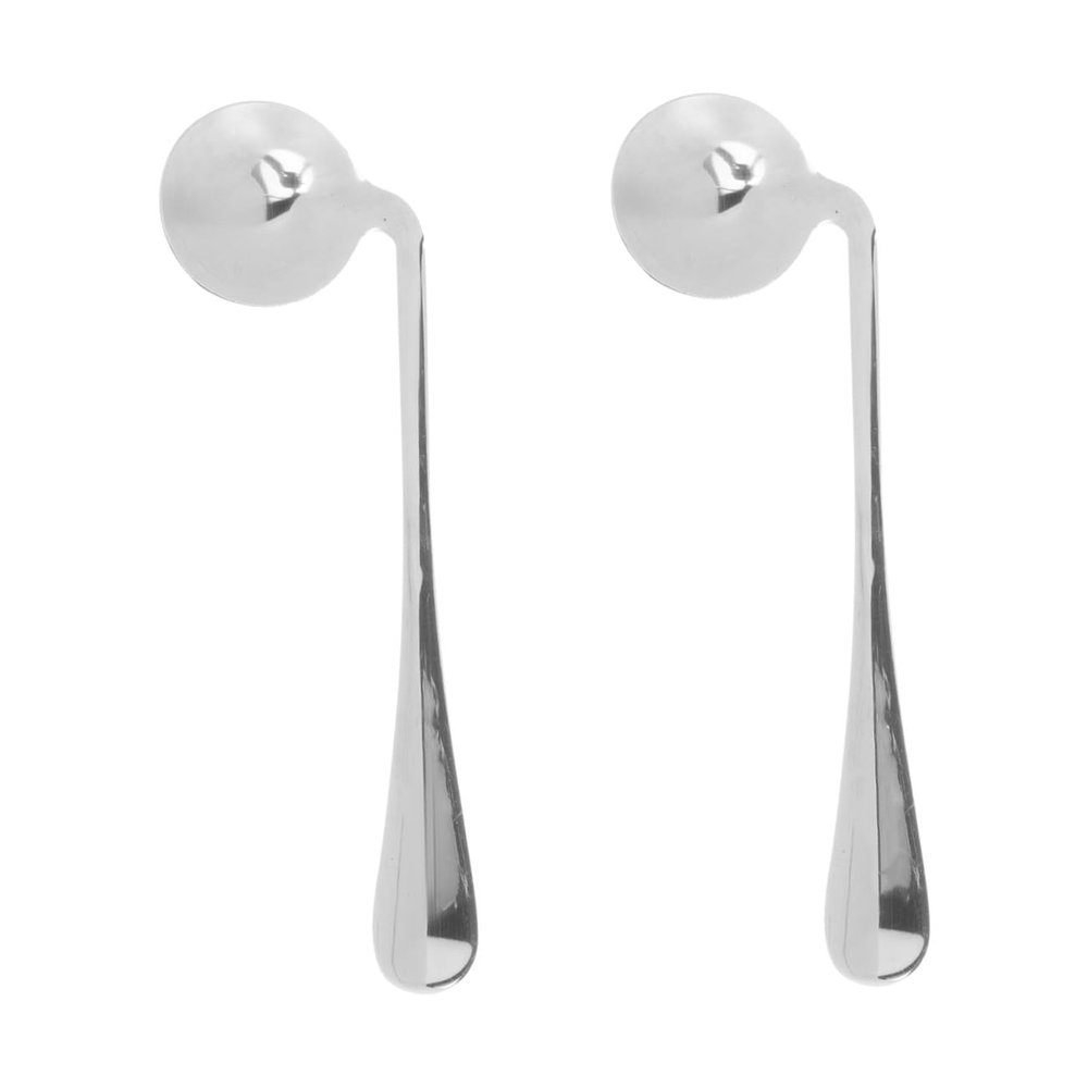 2-Piece Stainless Steel Senior Spoon Set for Shaky Hands