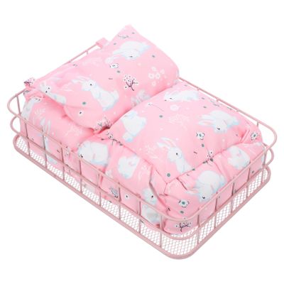 ORFOFE Guinea Pig Hideaway Cozy Hamster Hanging Bed, Metal and Cotton, Warm Cage Retreat for Winter