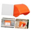 Rain-Resistant Outdoor Outlet Cover, Orange, ABS view 3