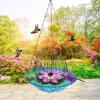 Solar Birdbath Fountain Pump, Hanging Birdbath with Solar Pump for Hummingbirds view 4