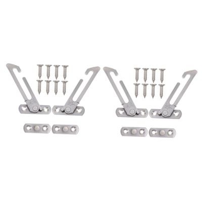 ARTIBETTER 2 Sets Window Restrictors, Stainless Steel Window Locks for Sliding and Casement Windows, Child Safety Window Limiters