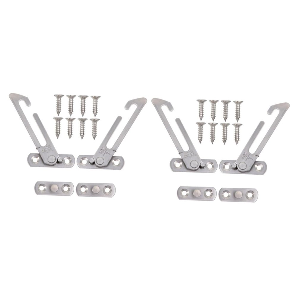 ARTIBETTER 2 Sets Window Restrictors, Stainless Steel Window Locks for Sliding and Casement Windows, Child Safety Window Limiters
