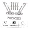 ARTIBETTER 2 Sets Window Restrictors, Stainless Steel Window Locks for Sliding and Casement Windows, Child Safety Window Limiters view 4