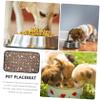 CIYODO Microfiber Pet Feeding Mat, Insulating Sponge, Non-Slip, Thick, for Dogs and Cats view 3