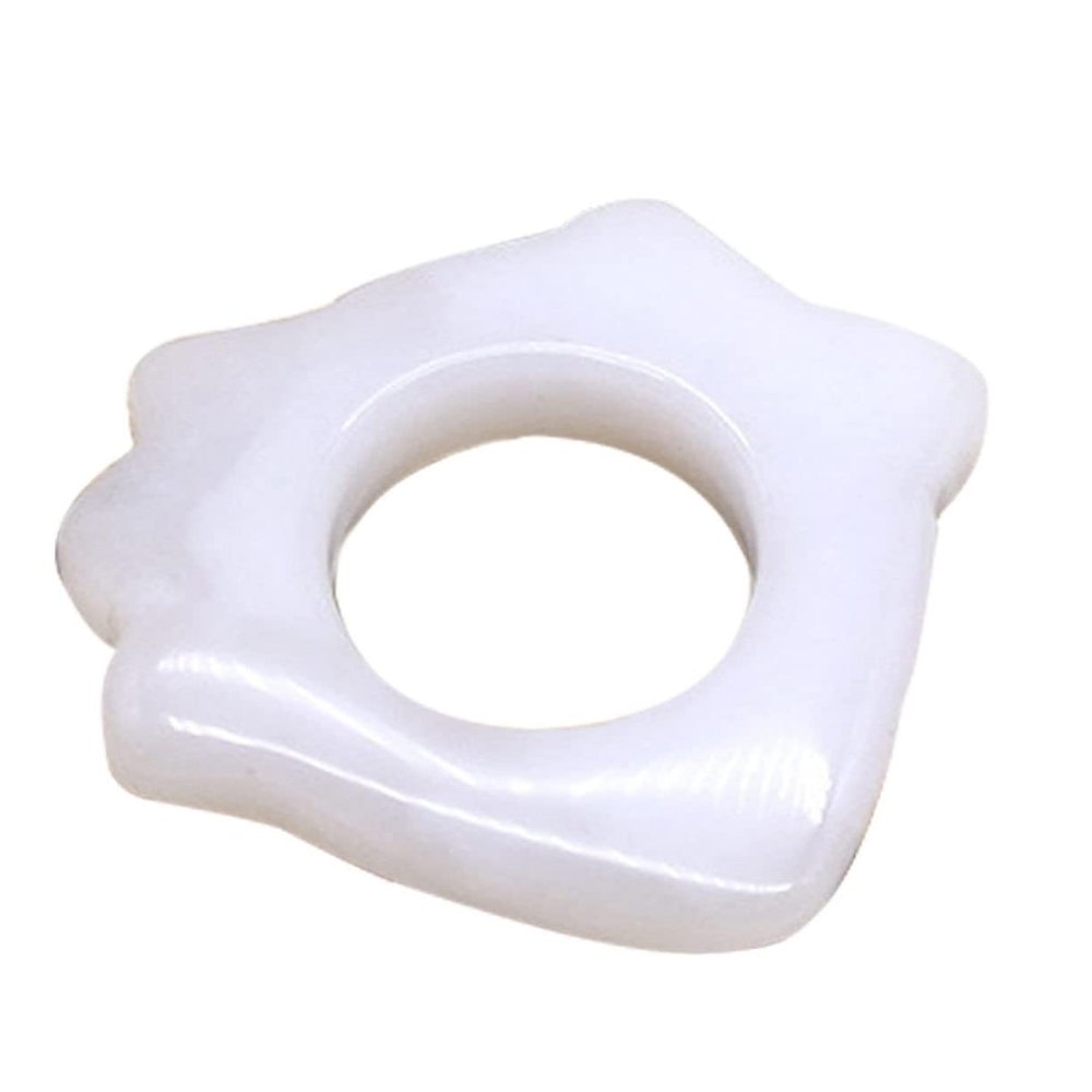 BCOATH Natural Jade Ring-Shaped Massage Scraper for Face and Skin Care