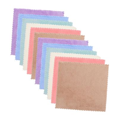WOONEKY Coral Fleece Pet Towels, 12-Pack, Soft and Breathable