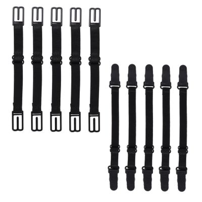 Adjustable Black Dacron Mask Extender Straps, 10-Pack