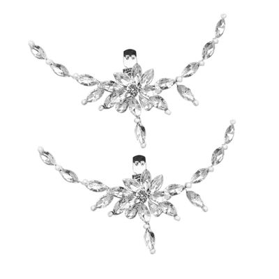 SHERCHPRY Rhinestone Shoe Clips for Pumps, High Heels, Ballet Flats, Boots and Sandals