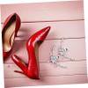 SHERCHPRY Rhinestone Shoe Clips for Pumps, High Heels, Ballet Flats, Boots and Sandals view 4